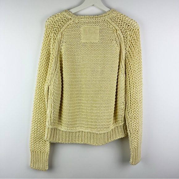 WE THE FREE Heirloom Collection Essential Linen Chunky Knit Crewneck Sweater NEW - Picture 6 of 9